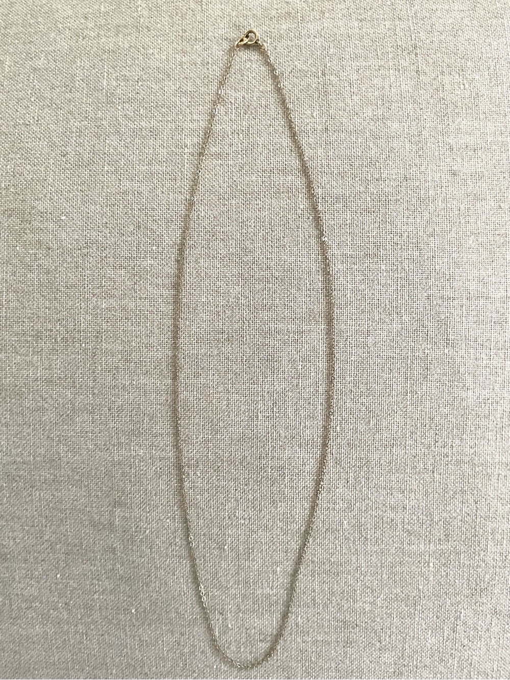 Vintage Krementz 18” Gold Tone Fine Cable Link Necklace